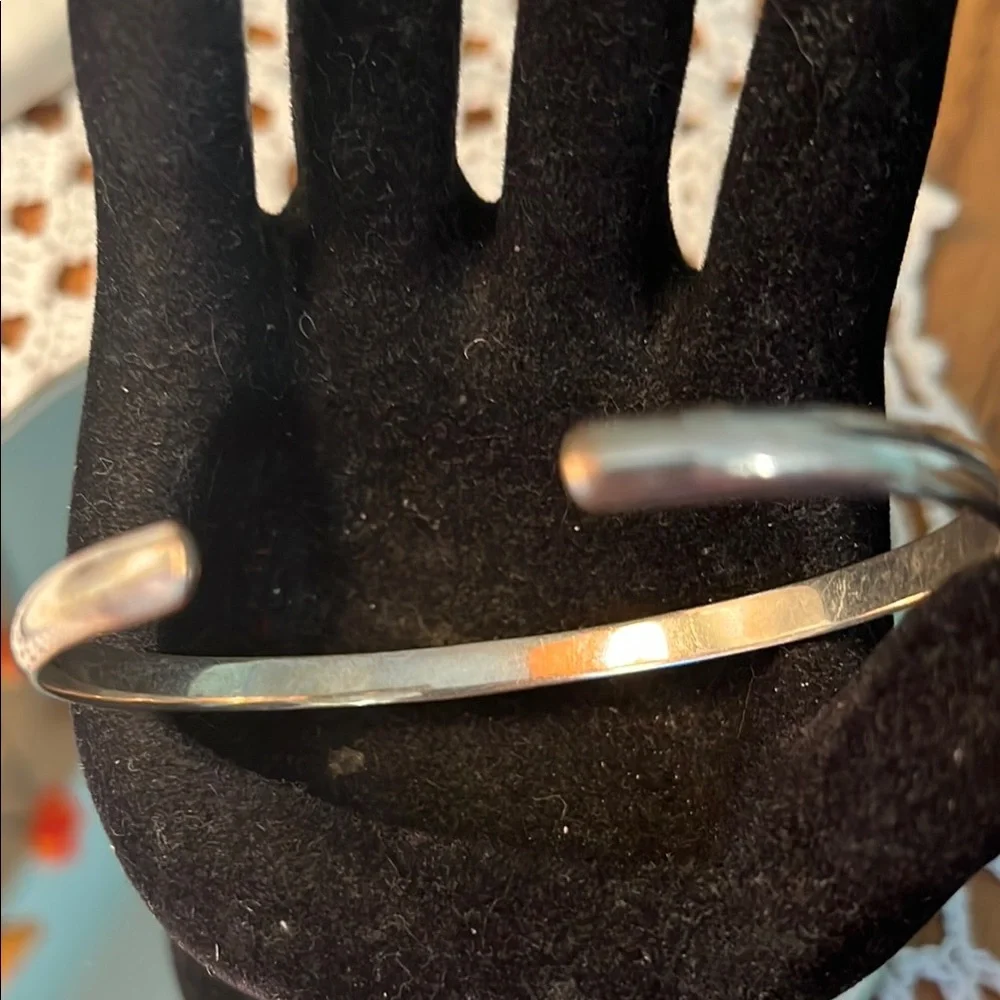 Silver Engraved Cuff Bracelet